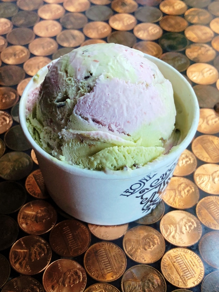 Our Red Raspberry and Greet Tea ice creams swirled together with dark chocolate shavings. An ode to Spearfish!