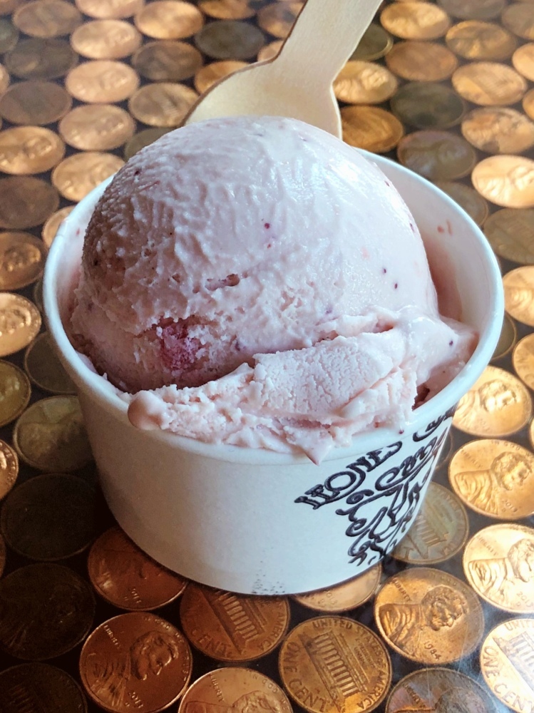 It's always a classic-- the perfectly balanced strawberry ice cream, made with lots (and lots) of strawberries and fresh sweet cream.