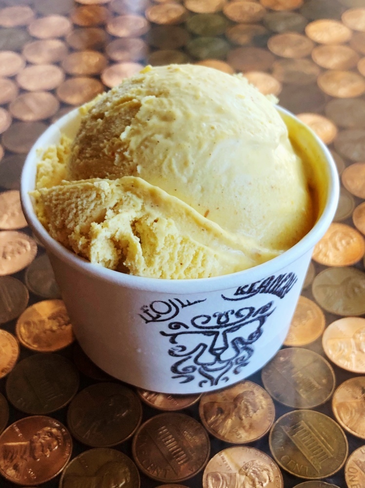 One heckuva seasonal favorite! Imagine the filling of the most sensational pumpkin pie....in ice cream form! Made with real pumpkin purée, we love our version of this classic flavor, because it's not overly sweet (and has the perfect blend of spices!).