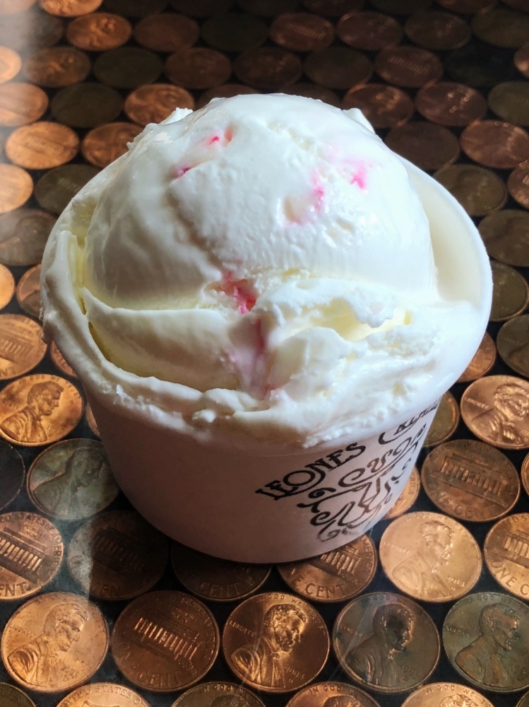 A holiday favorite - our cool peppermint ice cream is studded with house-made white chocolate peppermint bark pieces! 