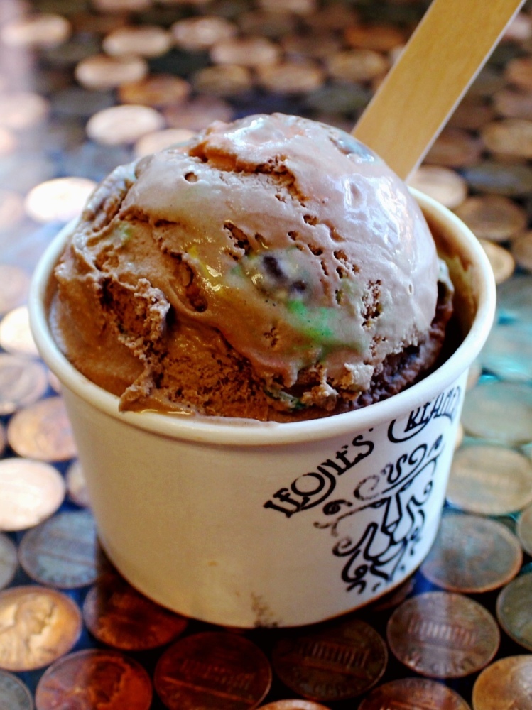 A malty milk chocolate ice cream riddled with colorful mini m&ms! 