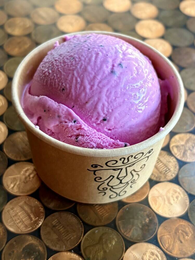 Our pink dragon fruit ice cream is subtly fruity and sweet, and SO gorgeous. The all-natural hue comes solely from the dragon fruit!