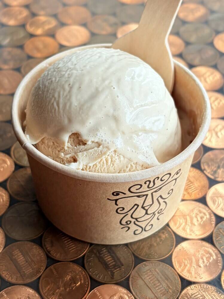One of our 2026 Lunar New Year flavors!! Fashioned after one of our favorite drinks of all time, our Thai tea ice cream is made with Sage and Cedar's Assam tea, and has a ribbon of sweetened condensed milk swirled throughout. 